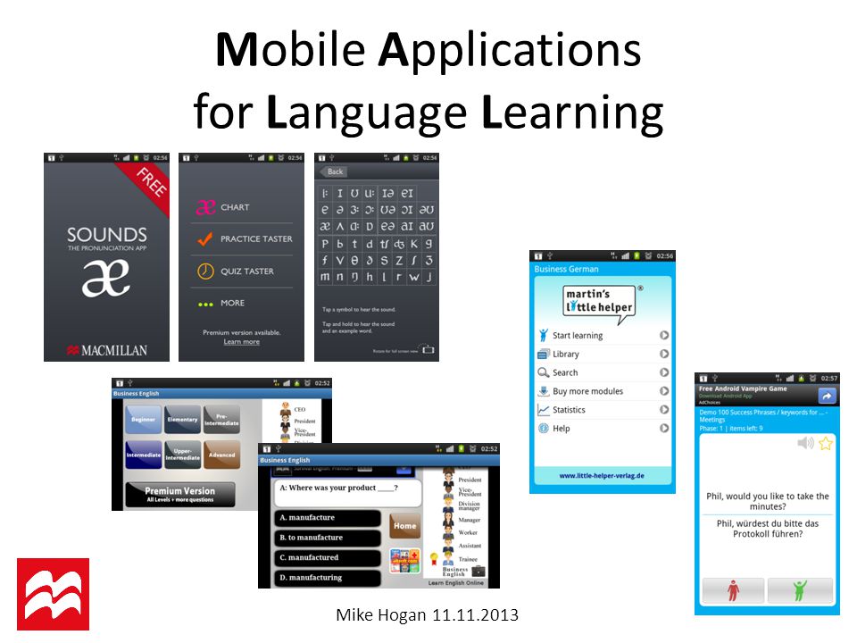 Mike Hogan Mobile Applications for Language Learning