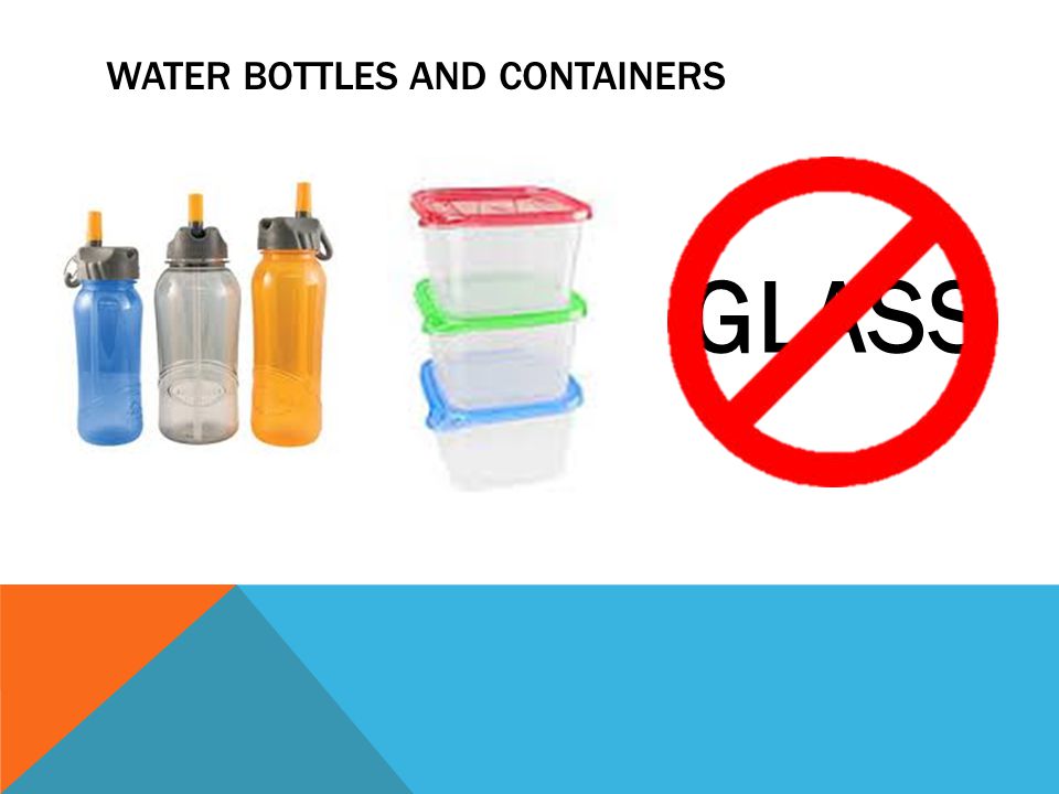 WATER BOTTLES AND CONTAINERS GLASS