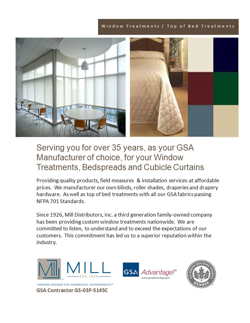 Serving You For Over 35 Years As Your Gsa Manufacturer Of Choice