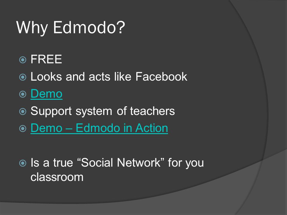 Why Edmodo.