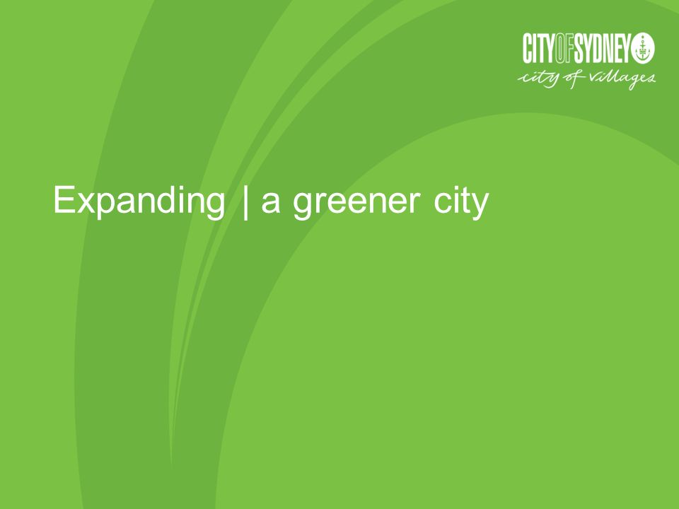 Expanding | a greener city