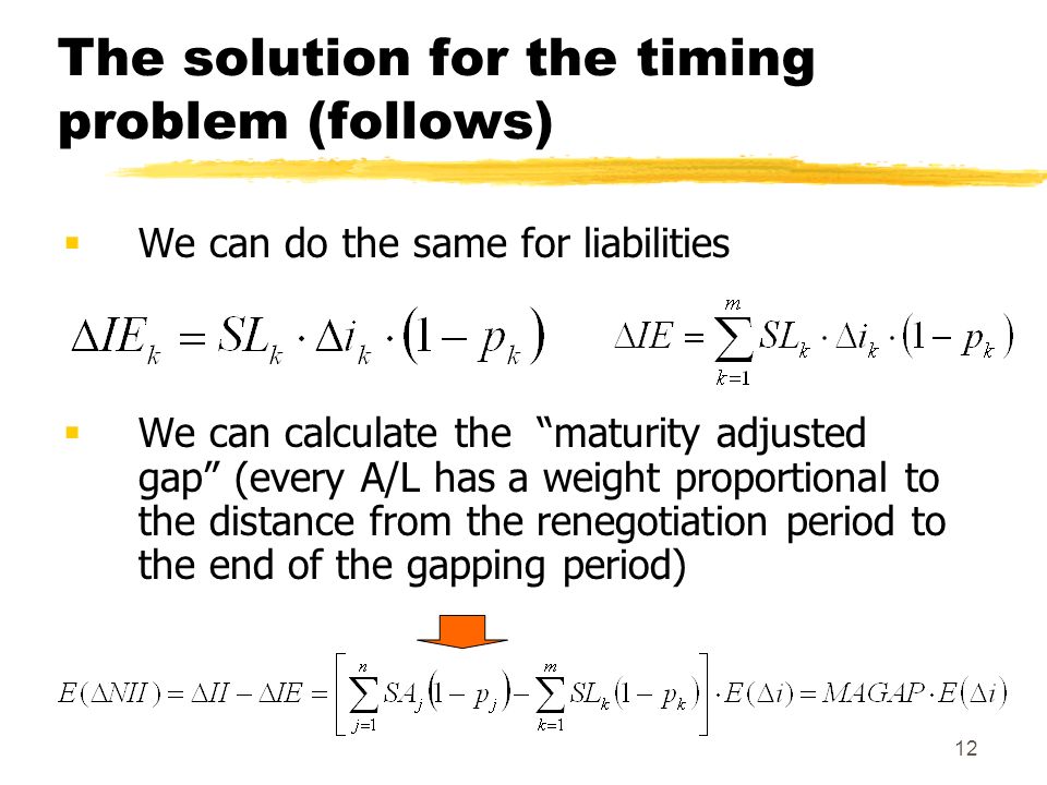 Interest rate risk and the repricing gap model Session 1 Andrea Sironi ...