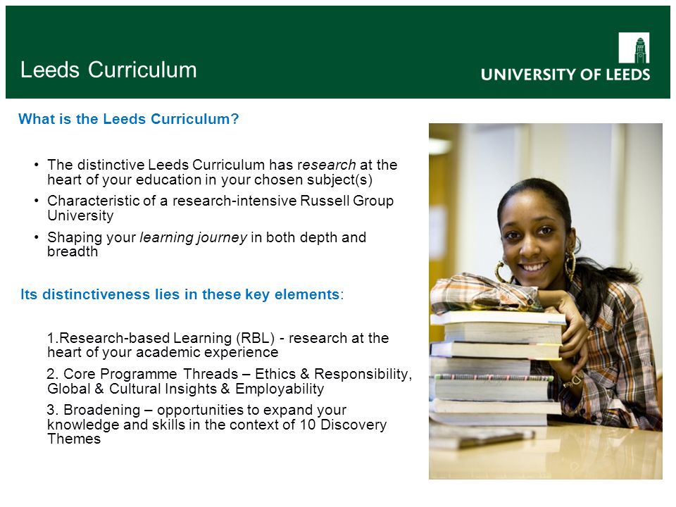 Leeds Curriculum What is the Leeds Curriculum.