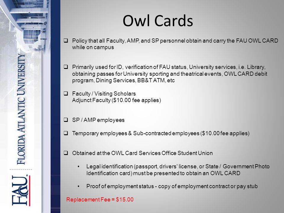 Fau Id Card