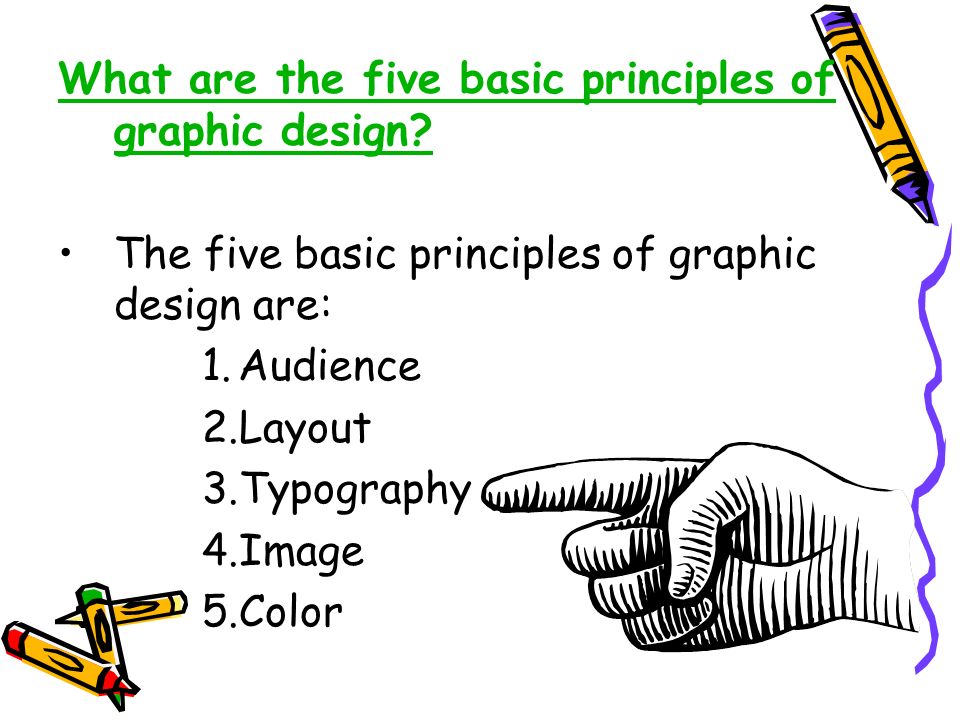 What are the five basic principles of graphic design.