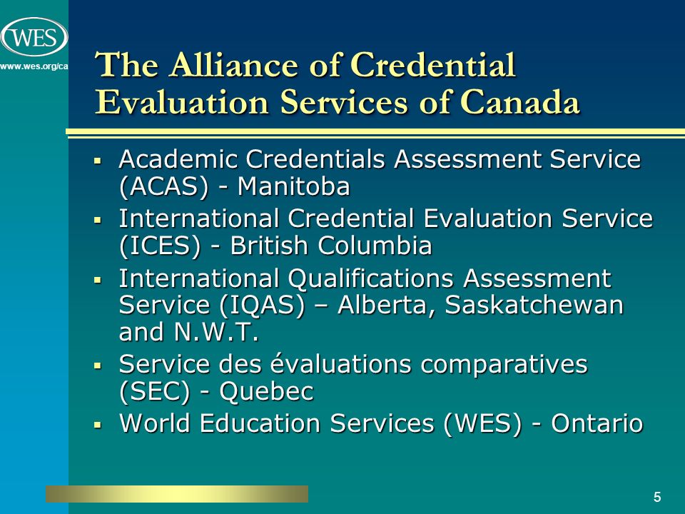 Foreign Academic Credential Recognition In Canada Tesl Ontario