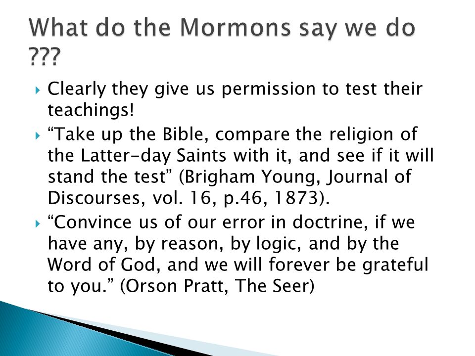 Mormonism Will It Stand the Test?