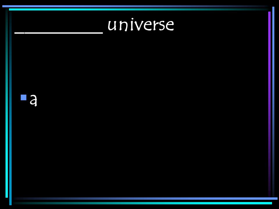 _________ universe aa