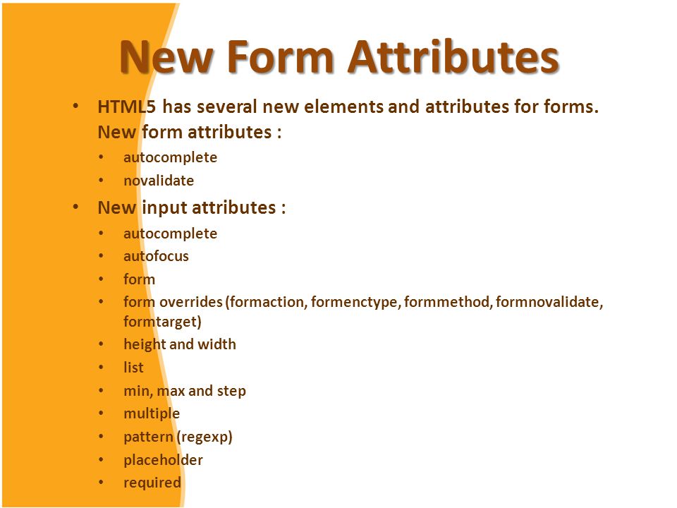 Css attr. Attribute in html. Html form elements. Form element attributes CSS html. Input attribute form.