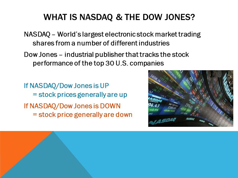 WHAT IS NASDAQ & THE DOW JONES.