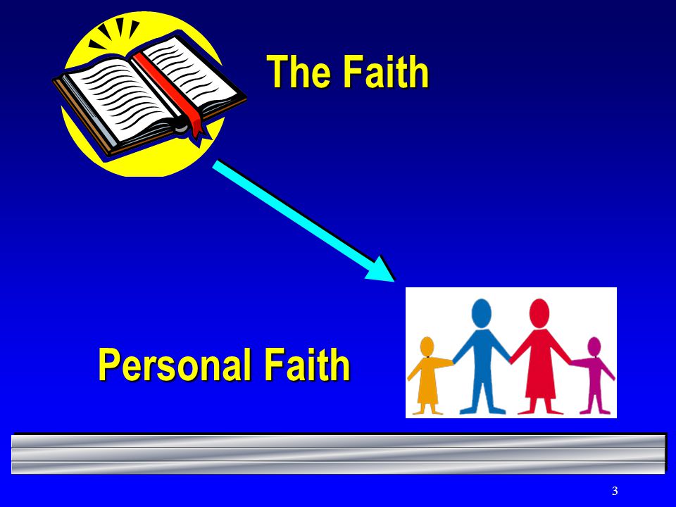 3 The Faith Personal Faith