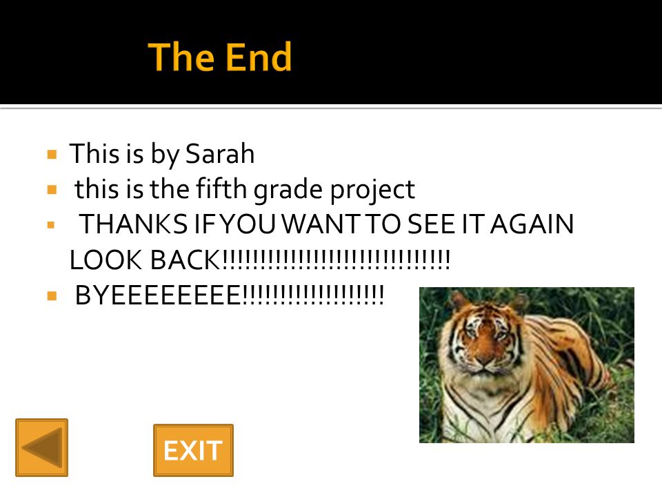  This is by Sarah  this is the fifth grade project  THANKS IF YOU WANT TO SEE IT AGAIN LOOK BACK!!!!!!!!!!!!!!!!!!!!!!!!!!!!!.