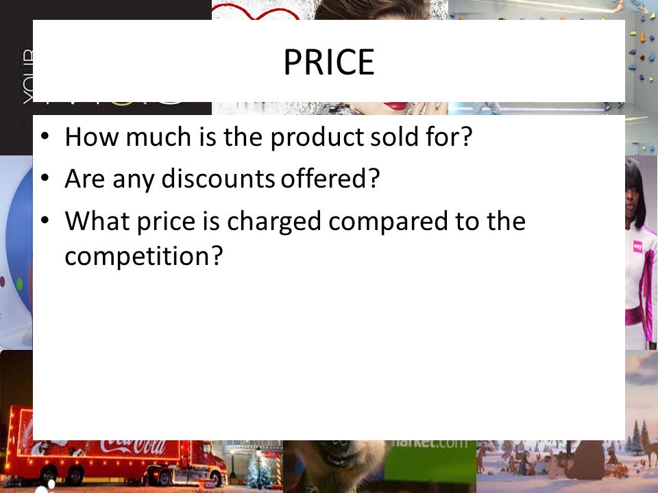 PRICE How much is the product sold for. Are any discounts offered.