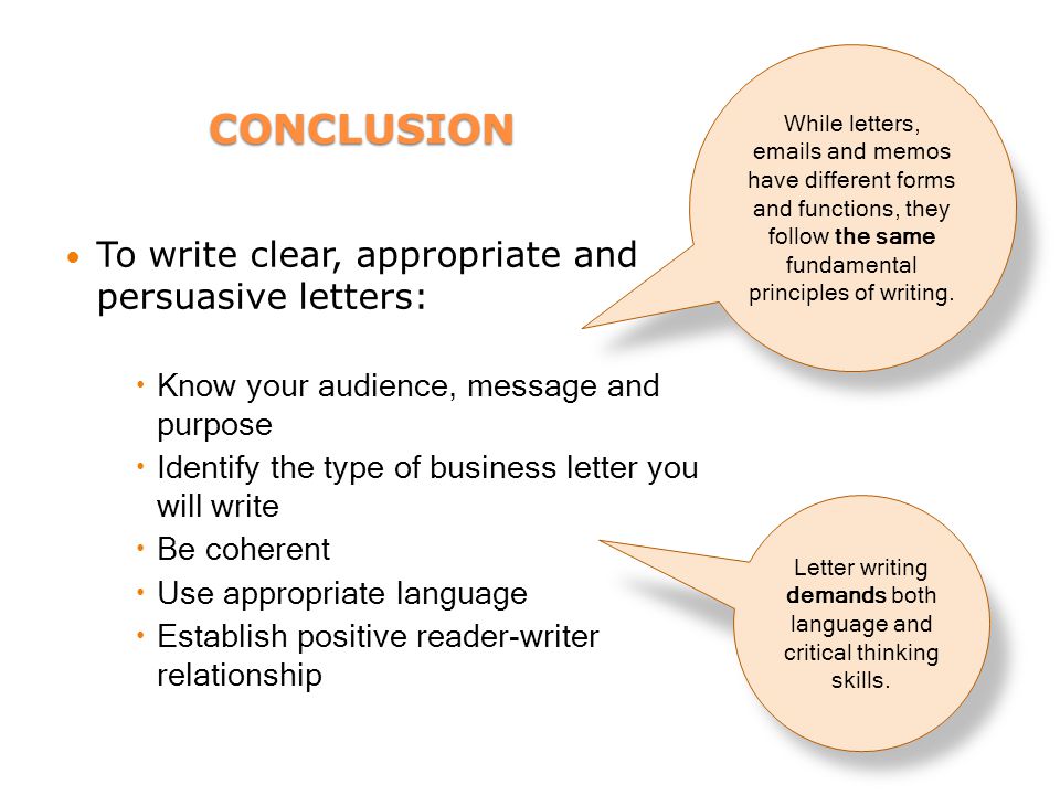 Critical thinking in business writing