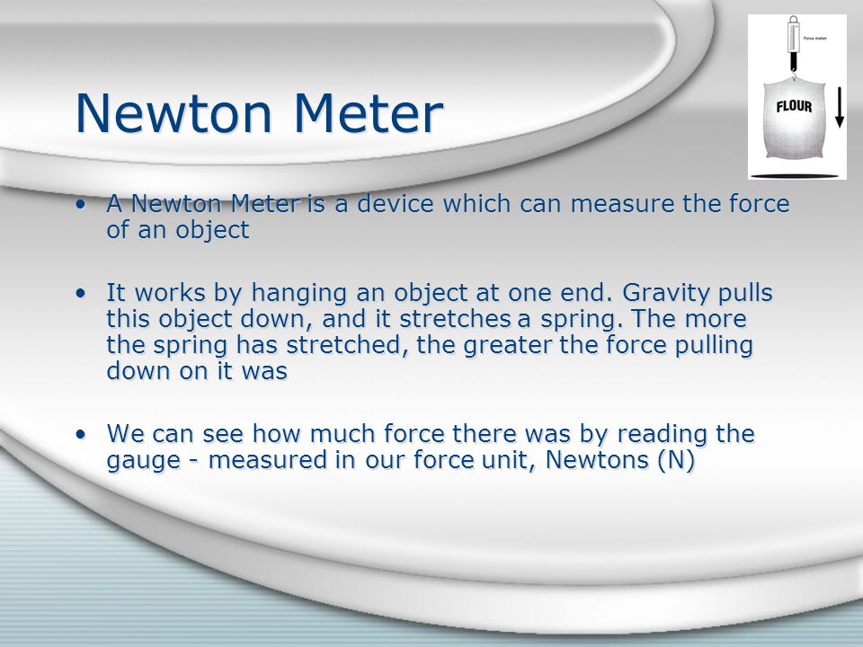 Newton Meters D. Crowley, Newton Meters To understand how a Newton Meter  works Friday, August 21, ppt download