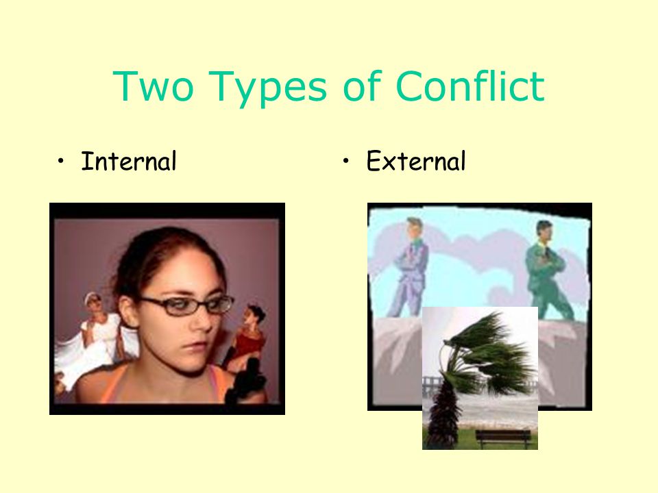 Two Types of Conflict InternalExternal