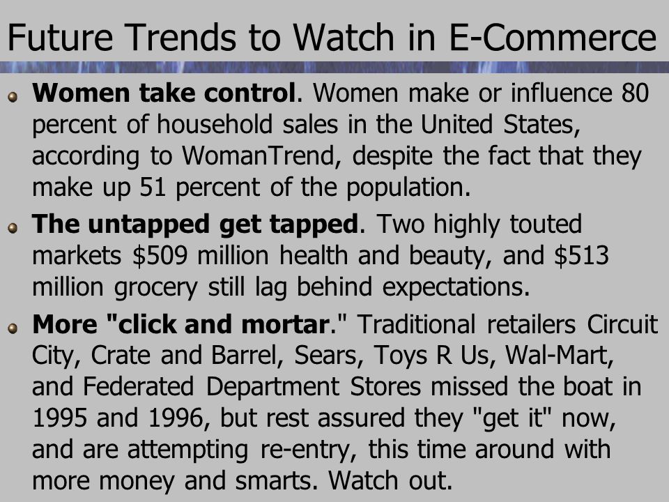 Future Trends to Watch in E-Commerce Women take control.