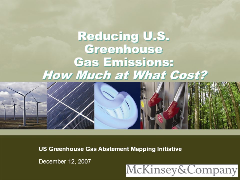 Reducing U.S. Greenhouse Gas Emissions: How Much at What Cost.