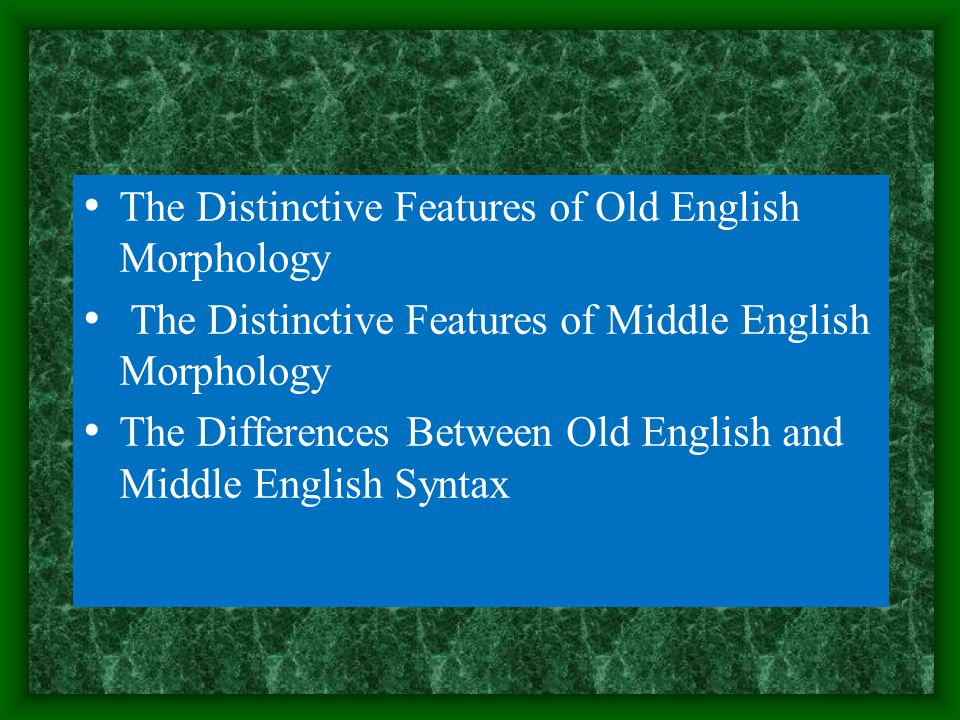 difference between old and middle english
