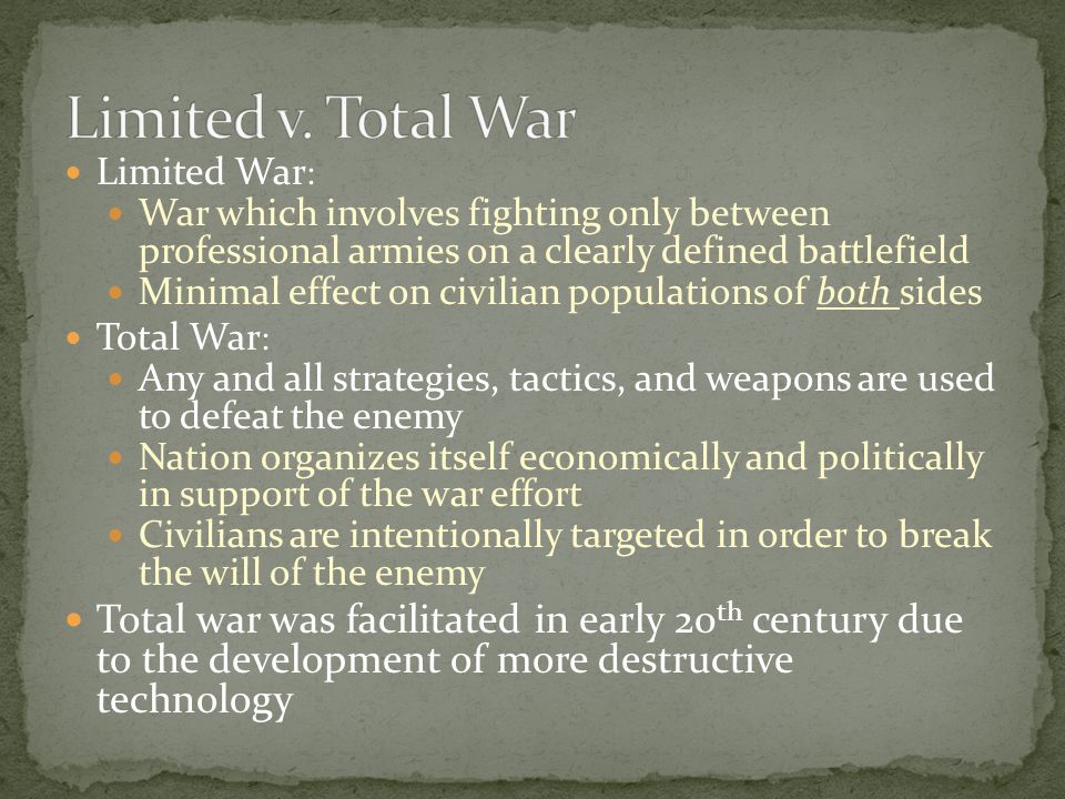total war ww1 definition