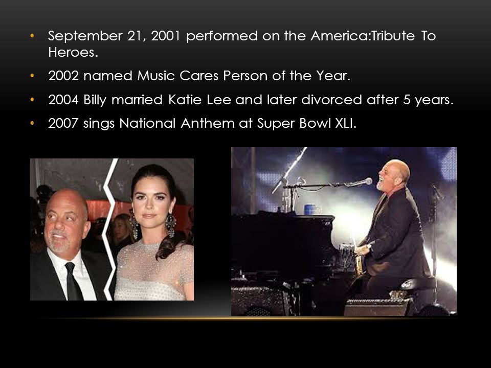 September 21, 2001 performed on the America:Tribute To Heroes.