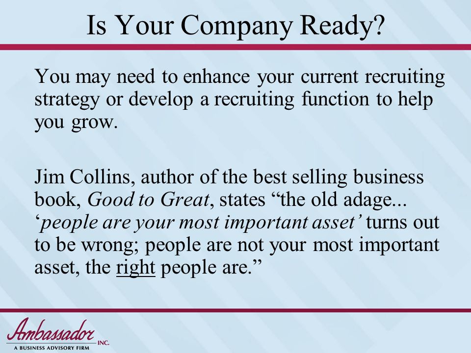 Is Your Company Ready.