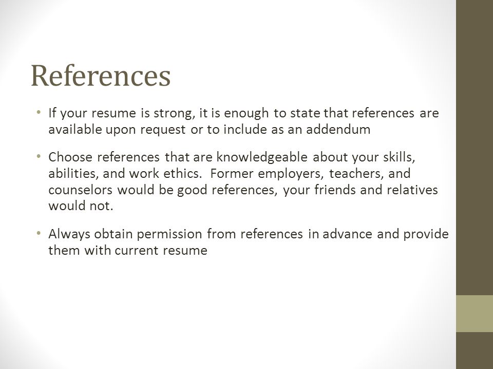 resumes learning objective eq understand the definition resume addendum