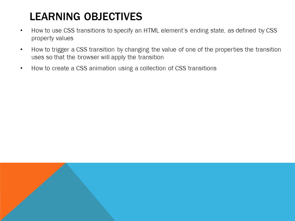 CHAPTER 24 PERFORMING CSS TRANSITIONS AND ANIMATIONS. - ppt download
