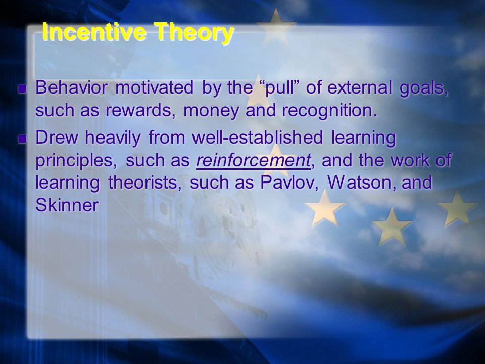 the incentive theory of motivation