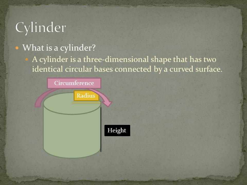 What is a cylinder.