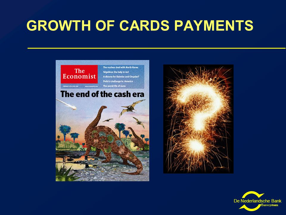 De Nederlandsche Bank Eurosysteem GROWTH OF CARDS PAYMENTS