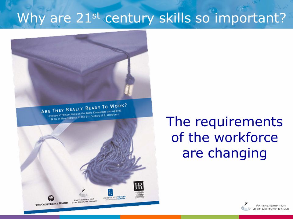 The requirements of the workforce are changing Why are 21 st century skills so important