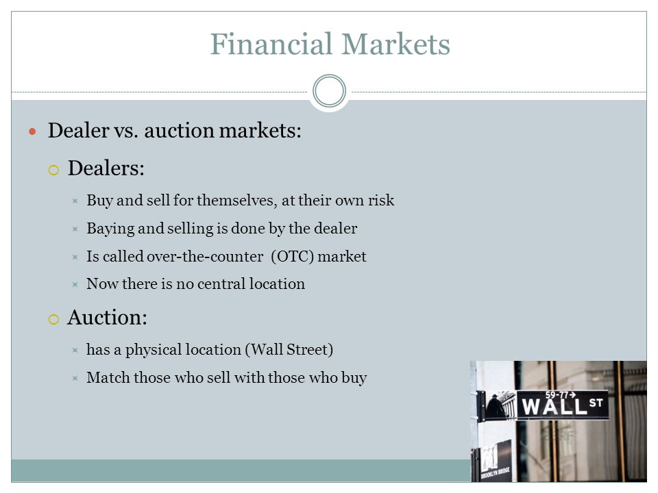 Financial Markets Dealer vs.