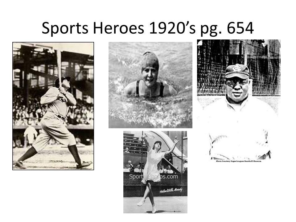 Sports Heroes 1920’s pg. 654