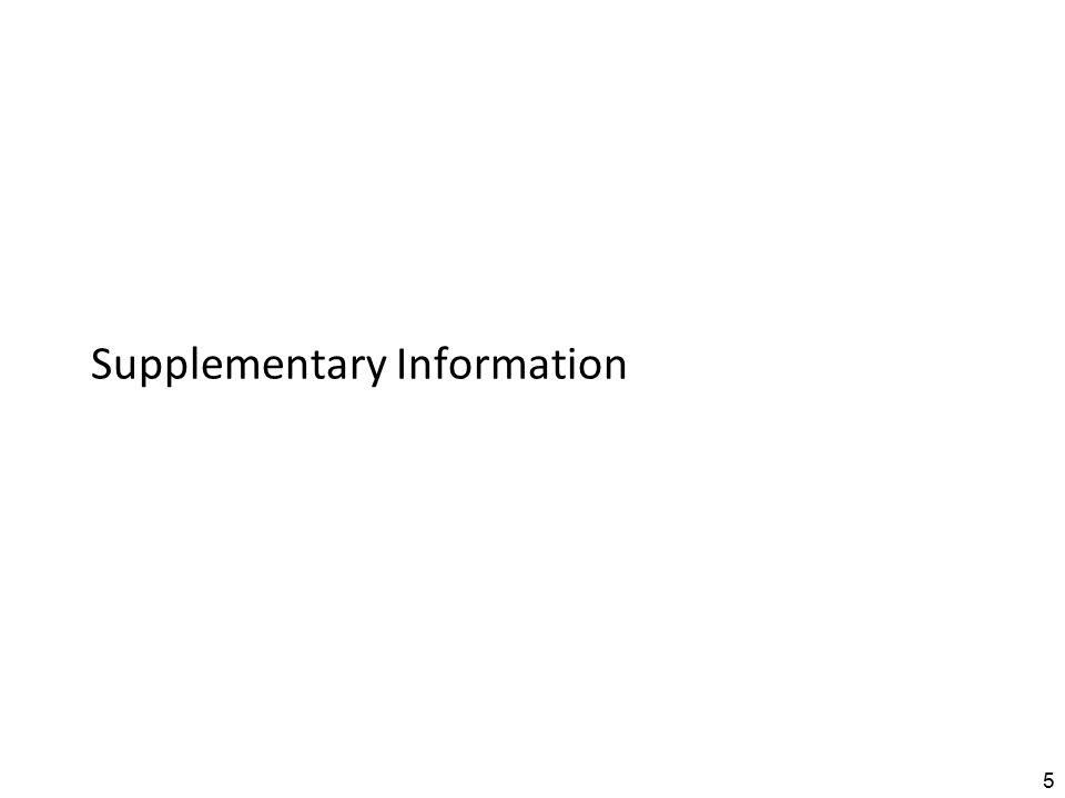 Supplementary Information 5