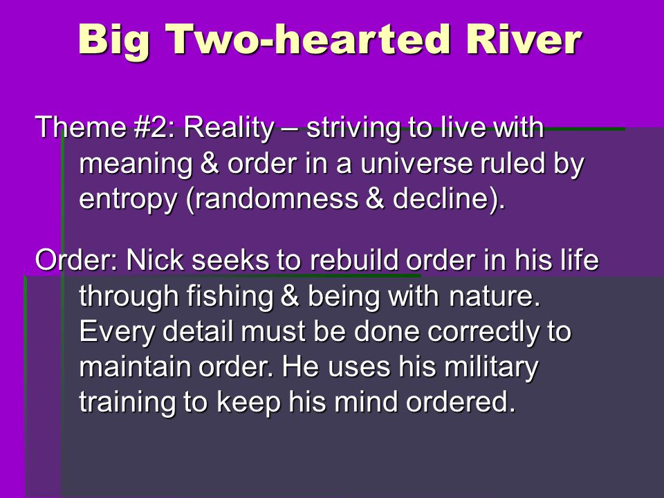 ernest hemingway big two hearted river summary