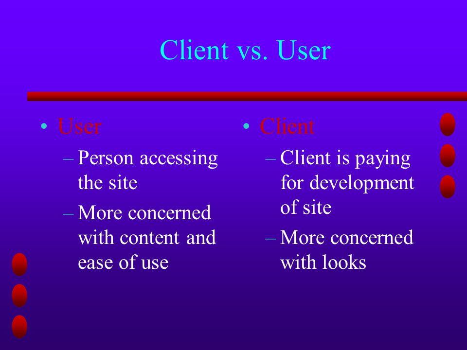 Client vs.