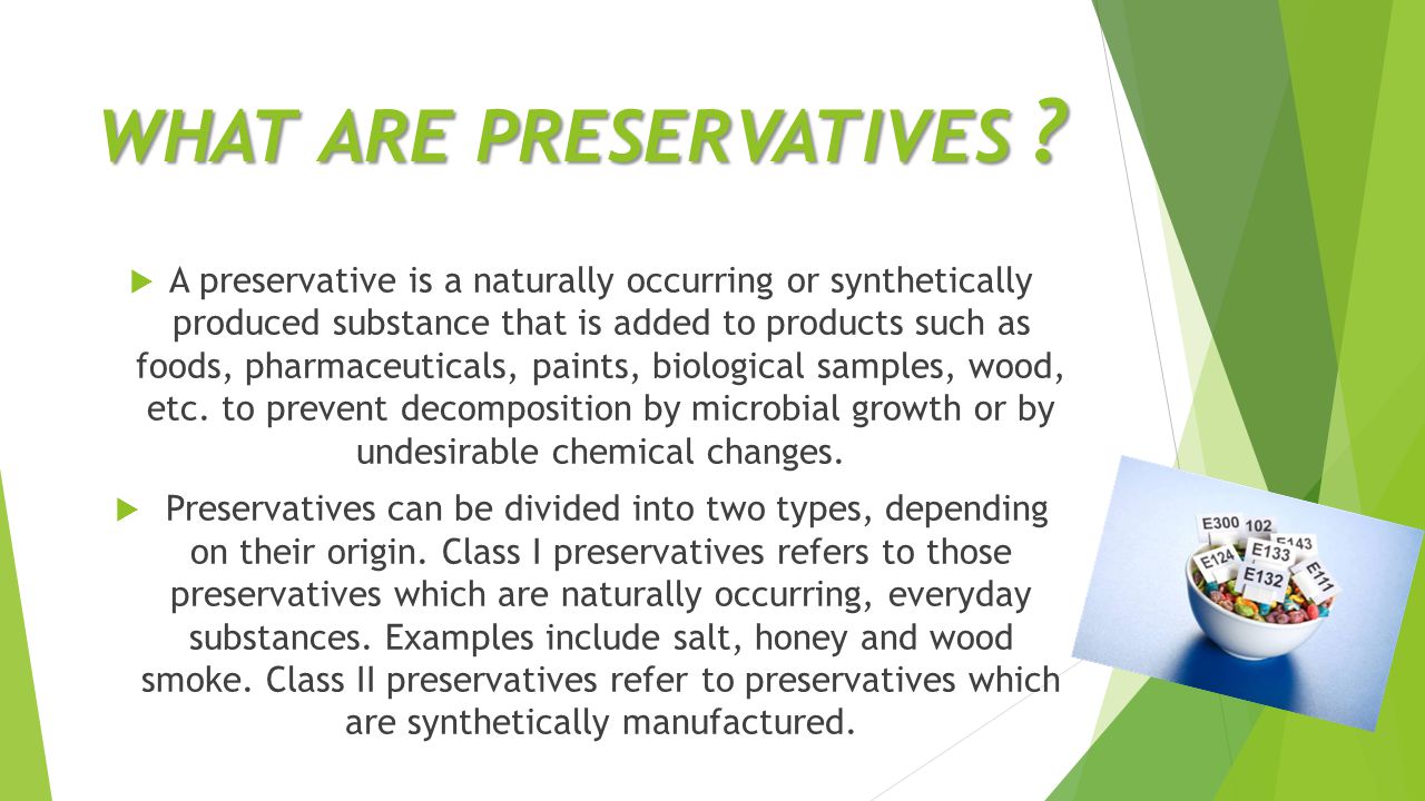 examples of preservatives