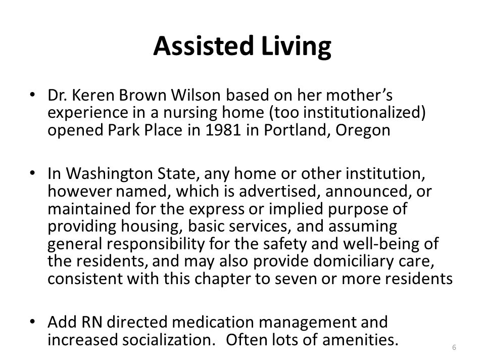 Assisted Living Dr.