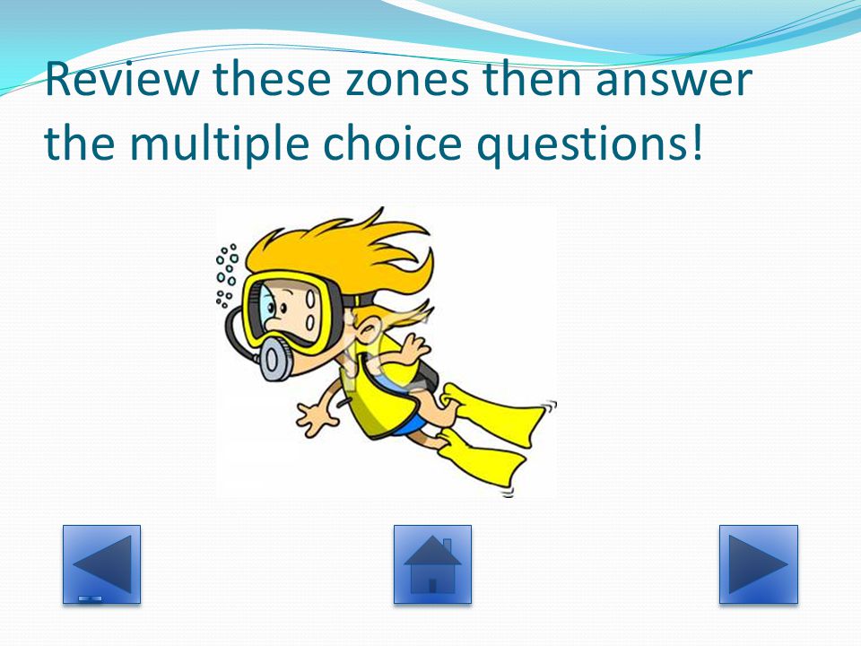 Review these zones then answer the multiple choice questions!