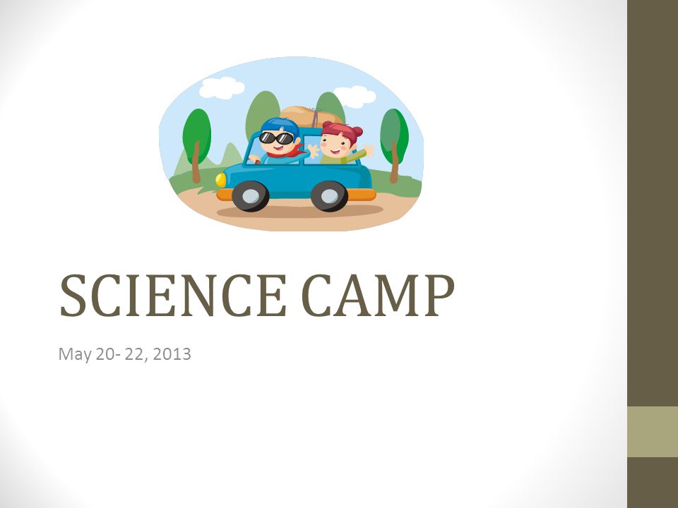 Science Camp May Science Camp Science Camp Will Take Place On