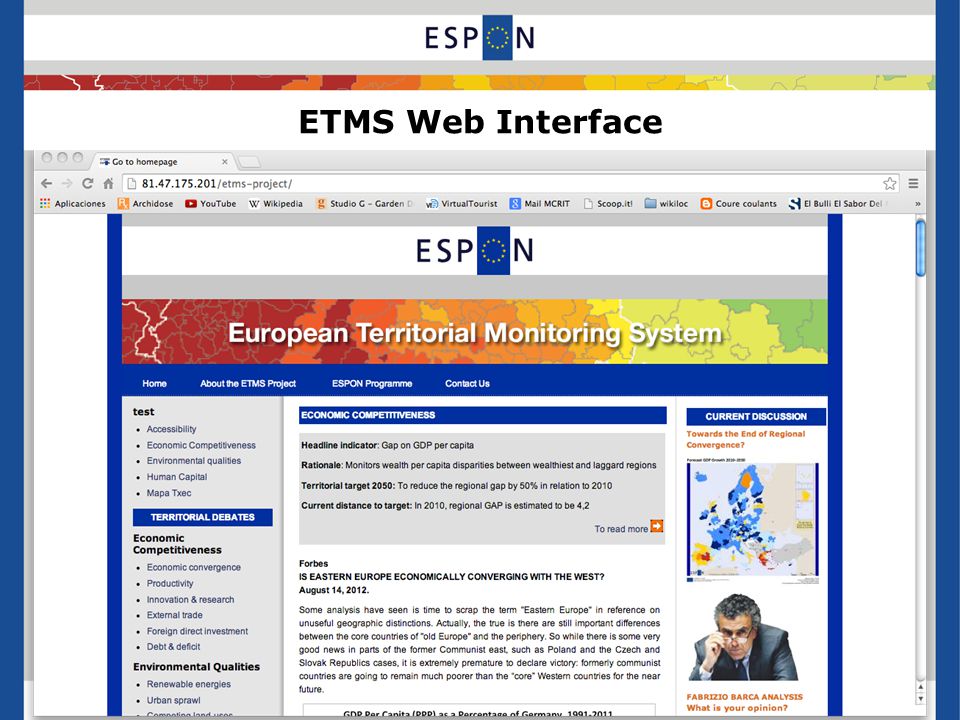 ETMS Web Interface