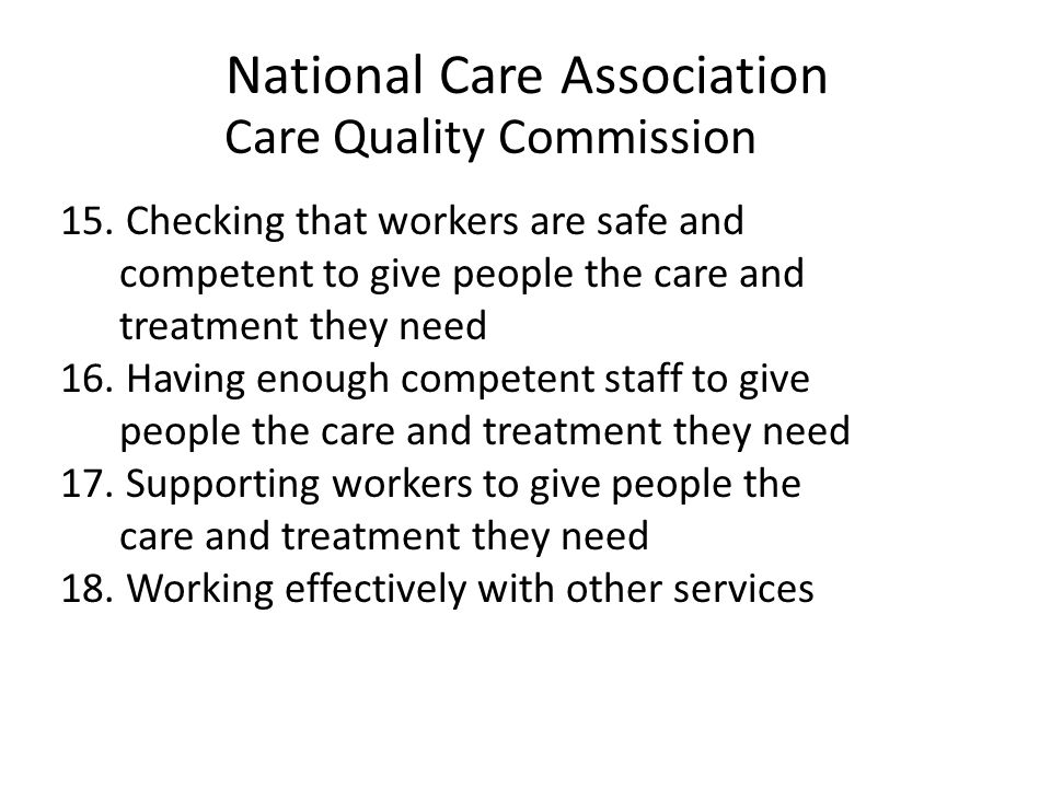 National Care Association 15.