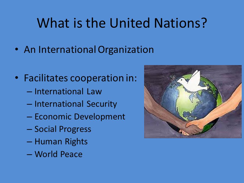 What is the United Nations.