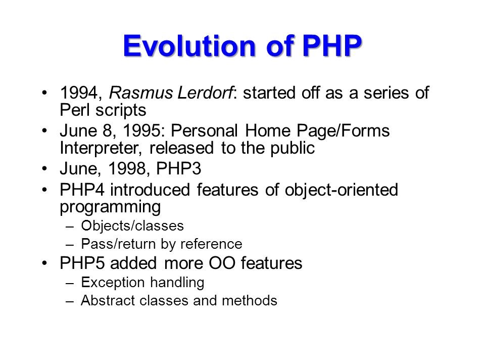 PHP What does PHP stand for? PHP Hypertext Processor Recursive acronym! PHP  Hypertext Processor Not Personal Home Page. - ppt download