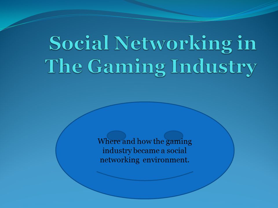 Where and how the gaming industry became a social networking environment.