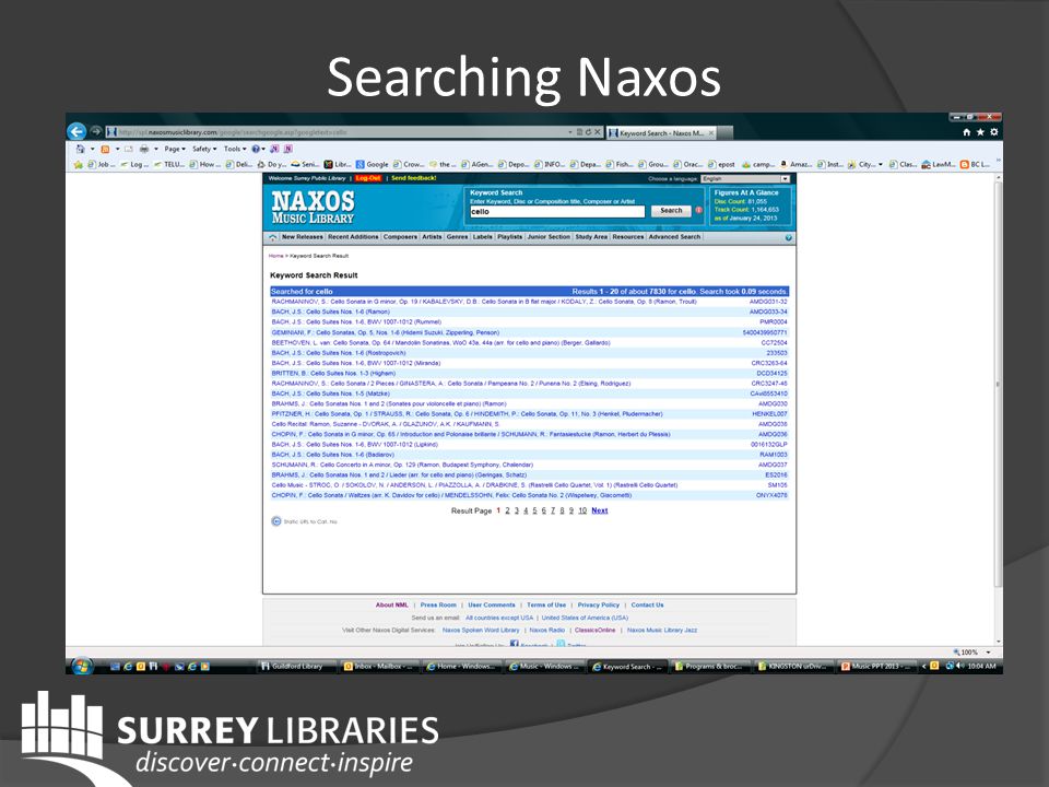Searching Naxos