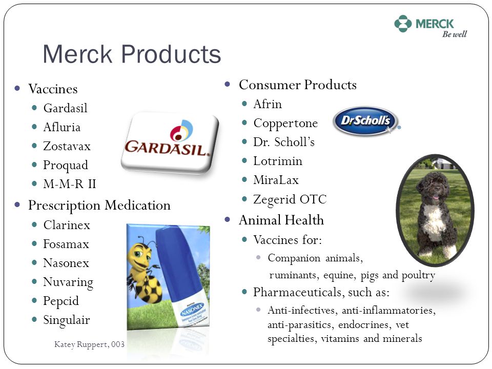 History of Merck 1891: Founded in U.S. from parent company E.