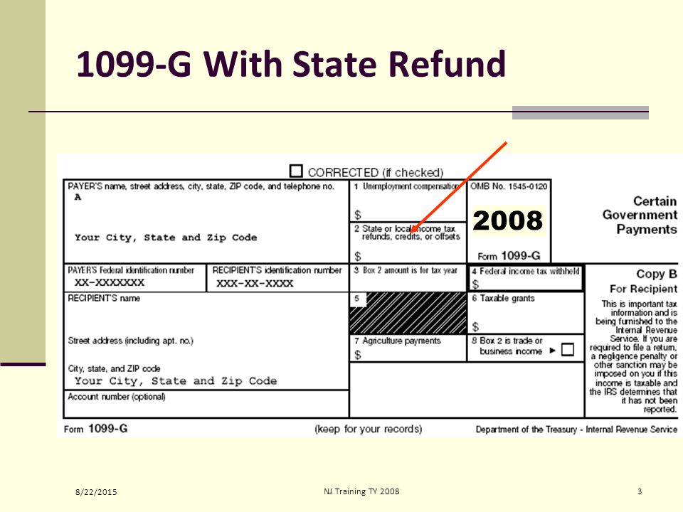 1099 form nj
 13/13/13NJ Training TY State Income Tax Refund & Alimony ...
