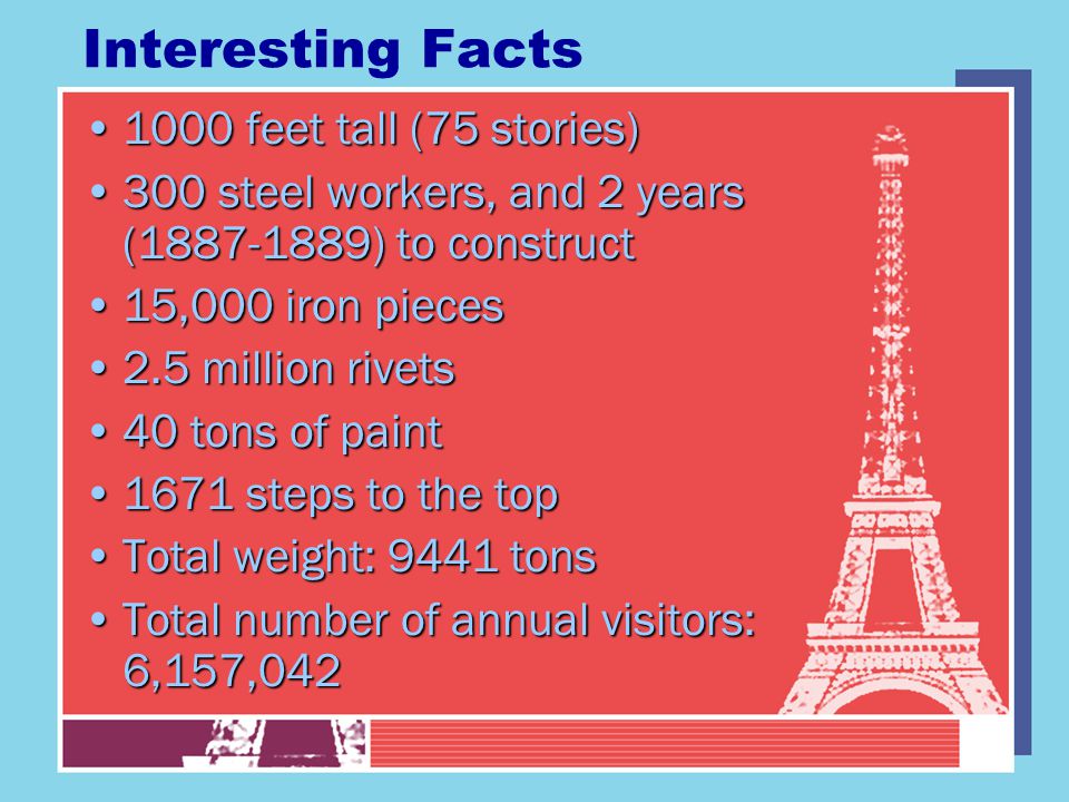 La Tour Eiffel La Tour Eiffel The Eiffel Tower Paris France Ppt Download